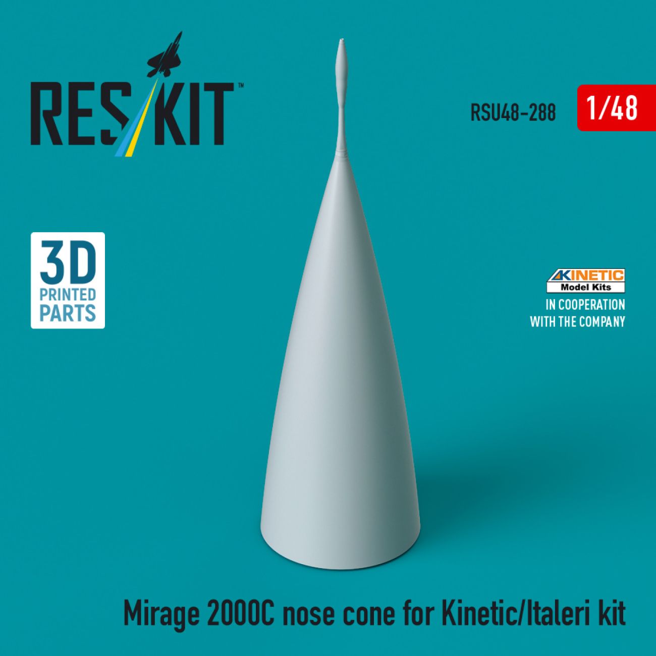 1:48 Mirage 2000C nose cone for Kinetic/Italeri kit