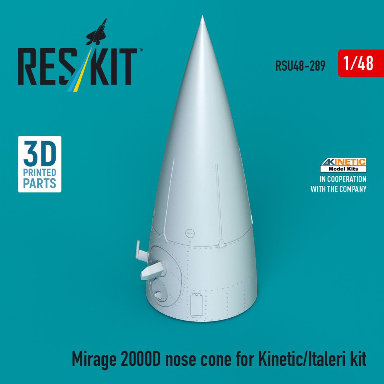 1:48 Mirage 2000D nose cone for Kinetic/Italeri kit