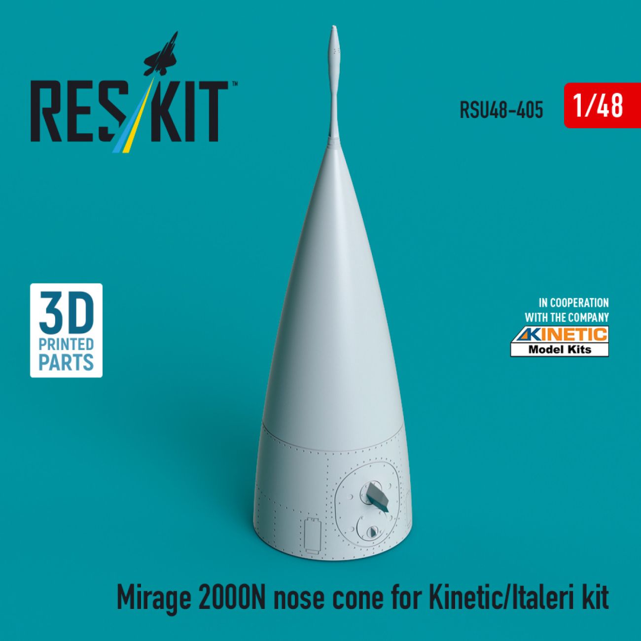 1:48 Mirage 2000N nose cone for Kinetic/Italeri kit 