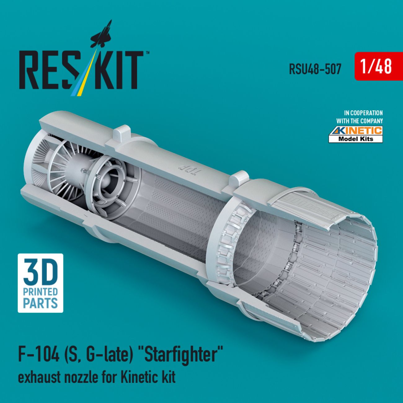 1:48 F-104 (S, G-late) Starfighter exhaust nozzle for Kinetic kit