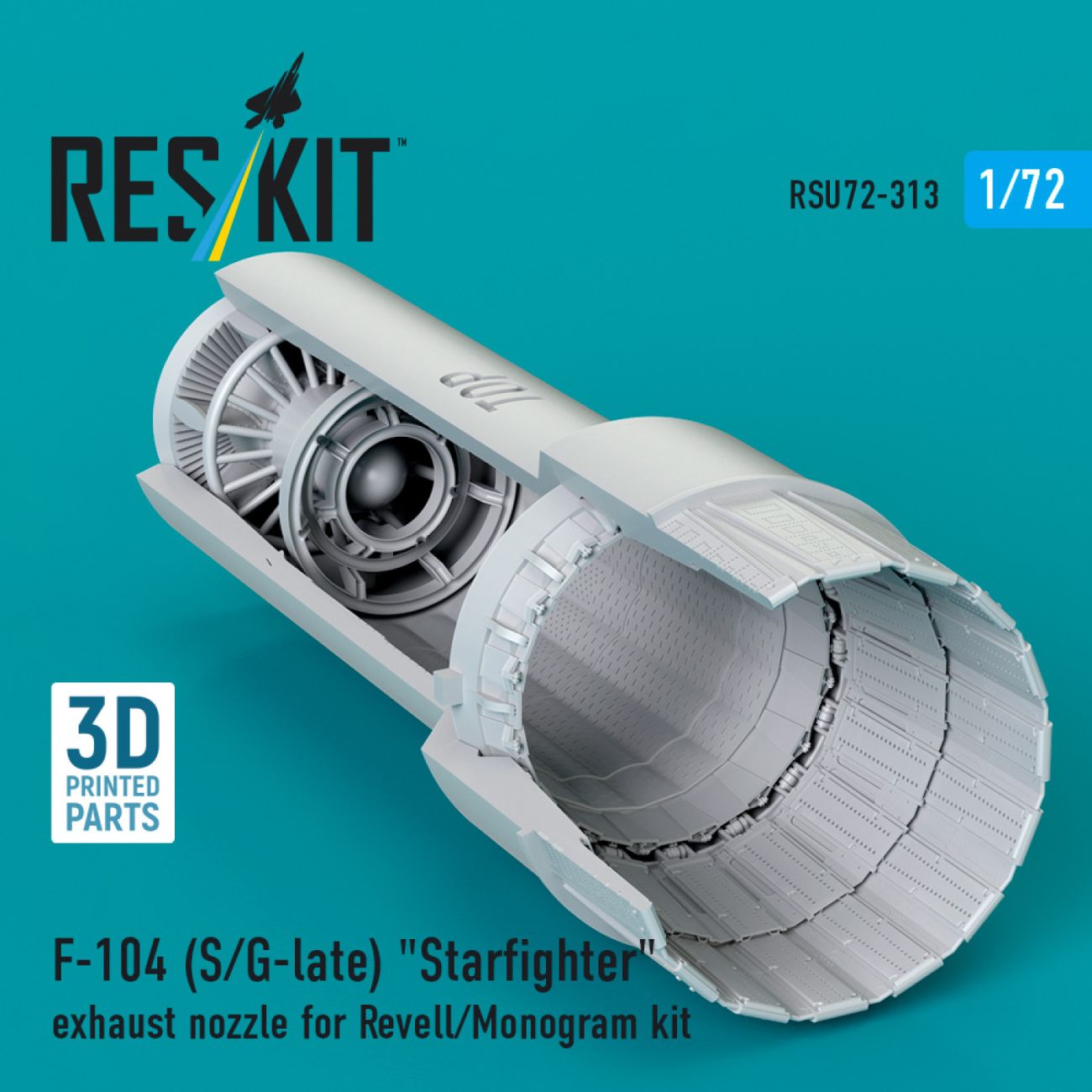 1:72 F-104 (S/G-late) Starfighter exhaust nozzle for Revell/Monogram kit