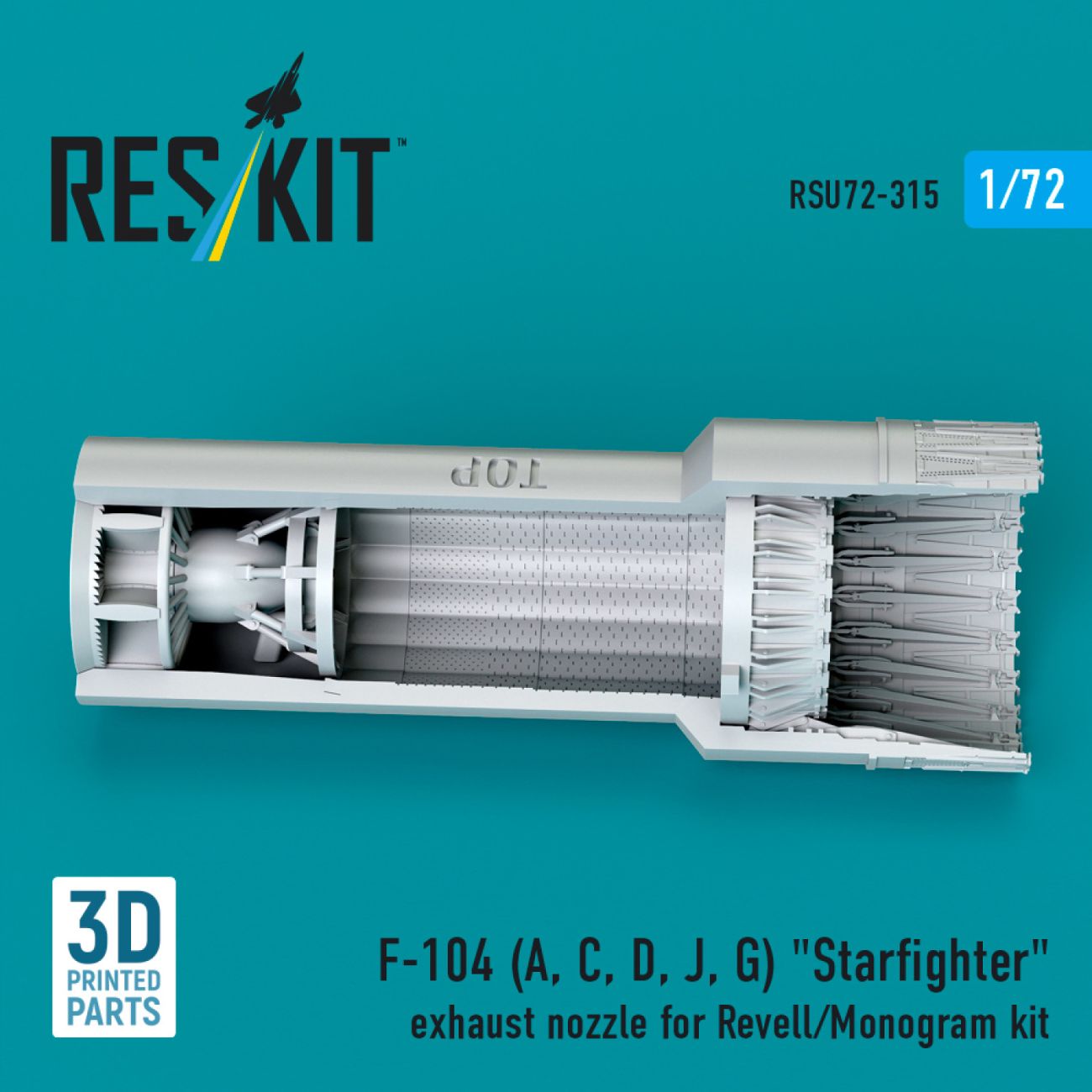 1:72 F-104 (A, C, D, J, G) Starfighter exhaust nozzle for Revell/Monogram kit