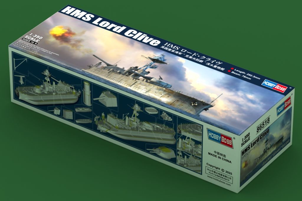 1:350 HMS Lord Clive - Royal Navy Monitor