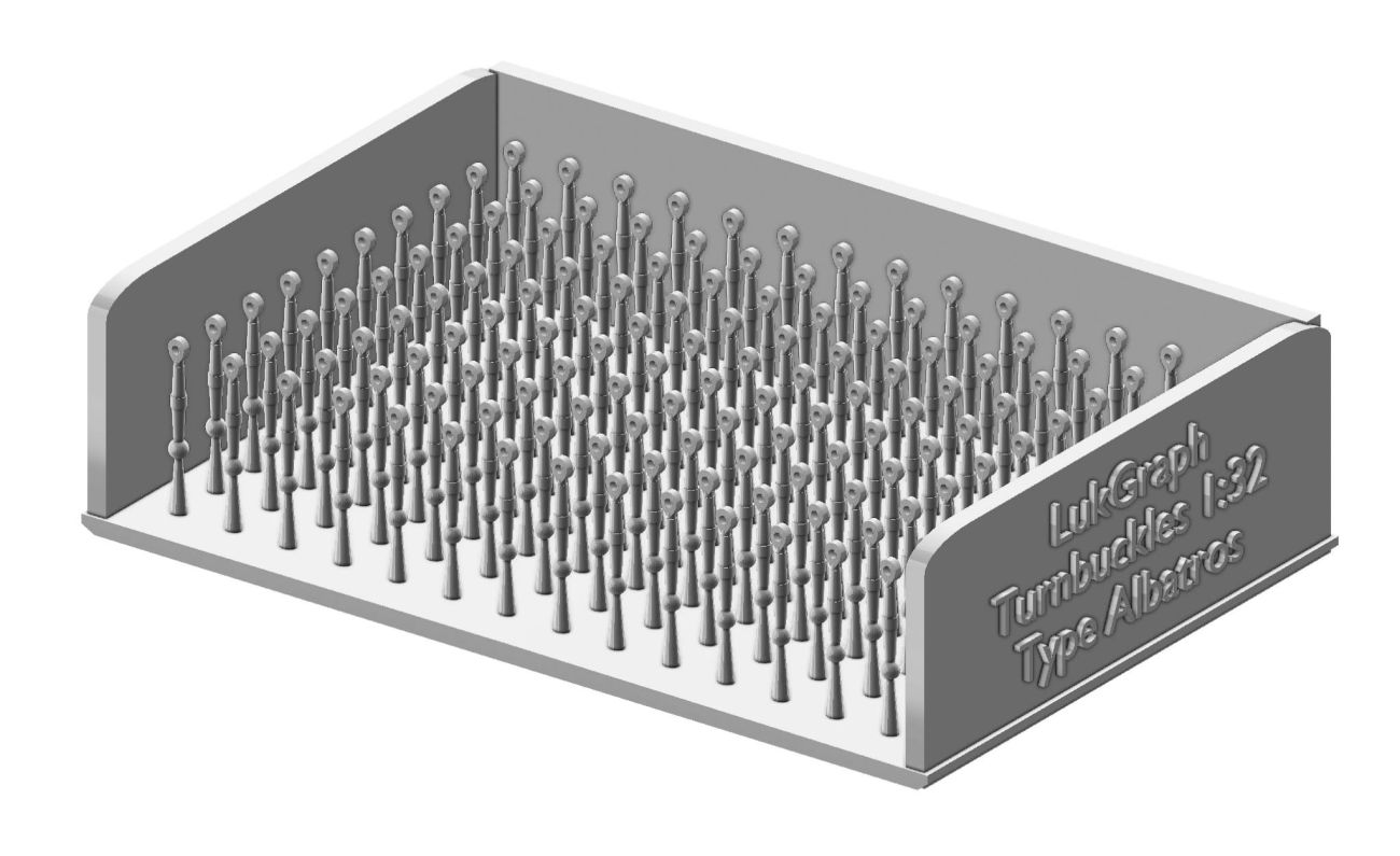 1:32 Turnbuckles 6mm, 140 pcs. Albatros Type
