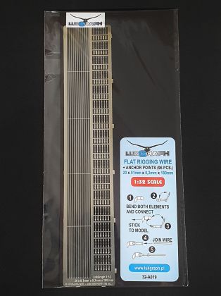 1:32 Flat rigging wire 1-32 0,3 x 0,1 x 20 pcs