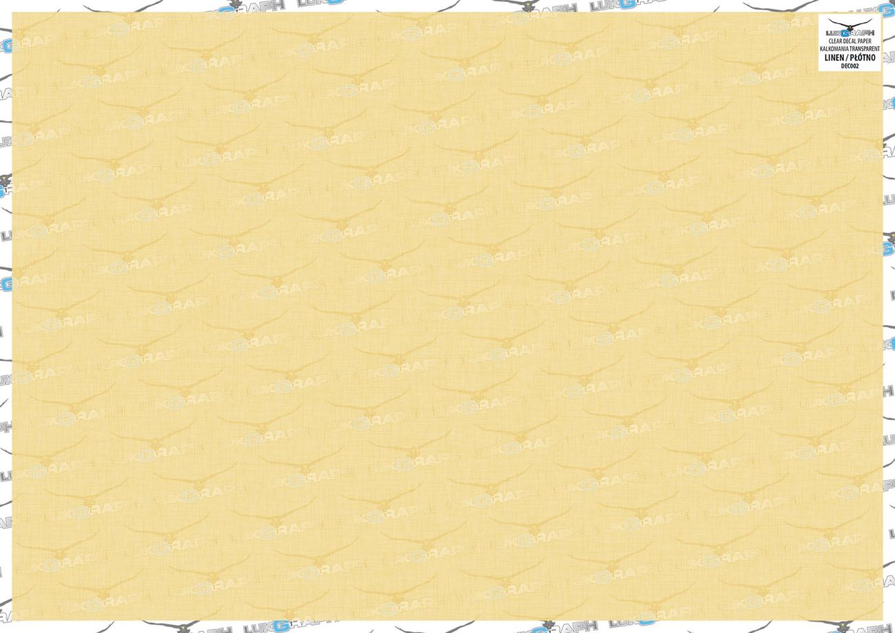 1:32 Decals clear doped linen