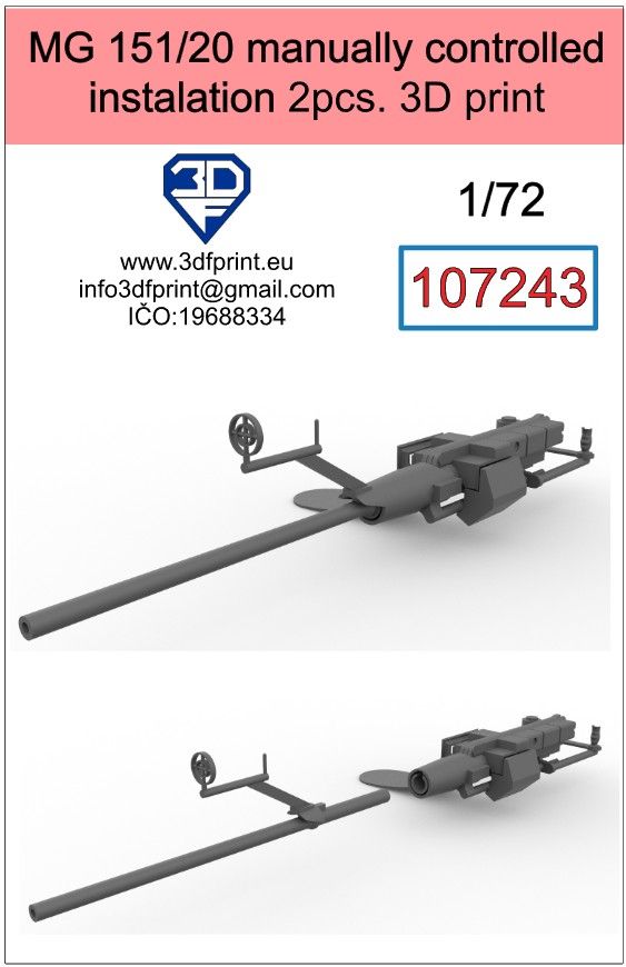 1:72 MG 151/20 manually controlled instalation