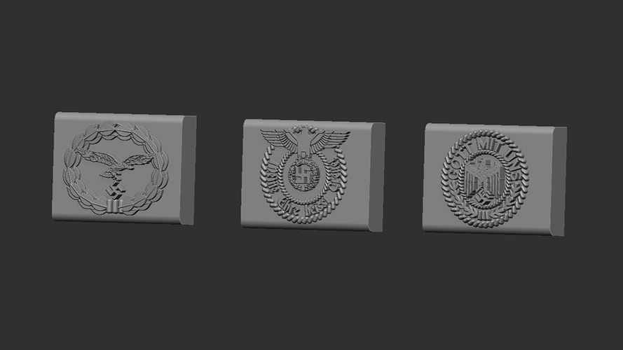 1:16 Belt buckles – Germany WWII