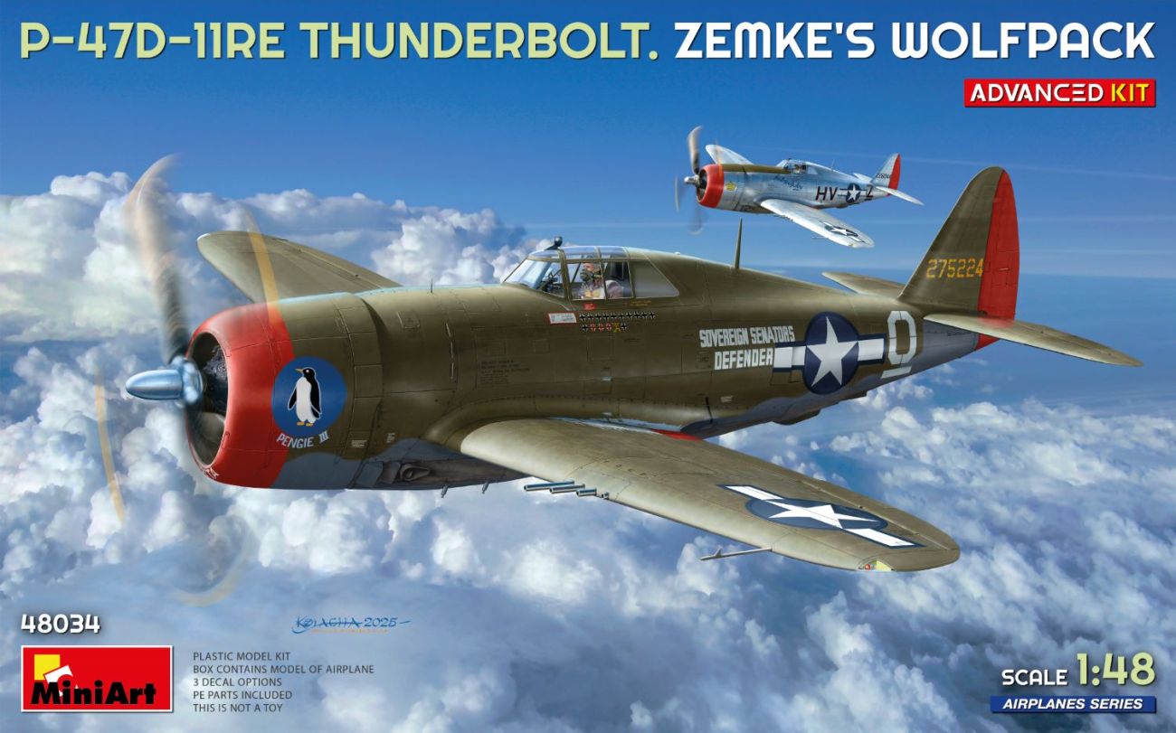 1:48 P-47D-11RE THUNDERBOLT. ZEMKE’S WOLFPACK. ADVANCED KIT