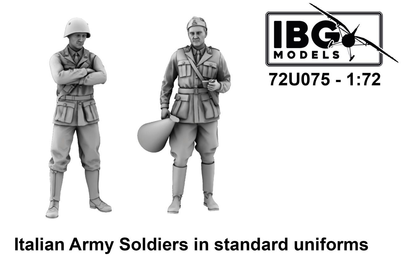 1:72 Italian Army Soldiers in standard uniforms
