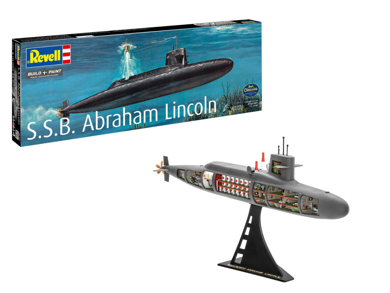 1:253 USS Abraham Lincoln (SSBN-602) with Interior