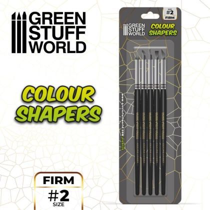 Colour Shapers Brushes SIZE 2 - BLACK FIRM