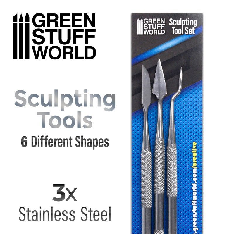 3x Sculpting Tools - Carvers