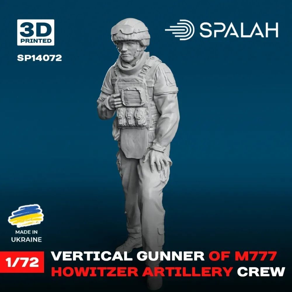 1:72 Figure Vertical gunner of M777 Howitzer