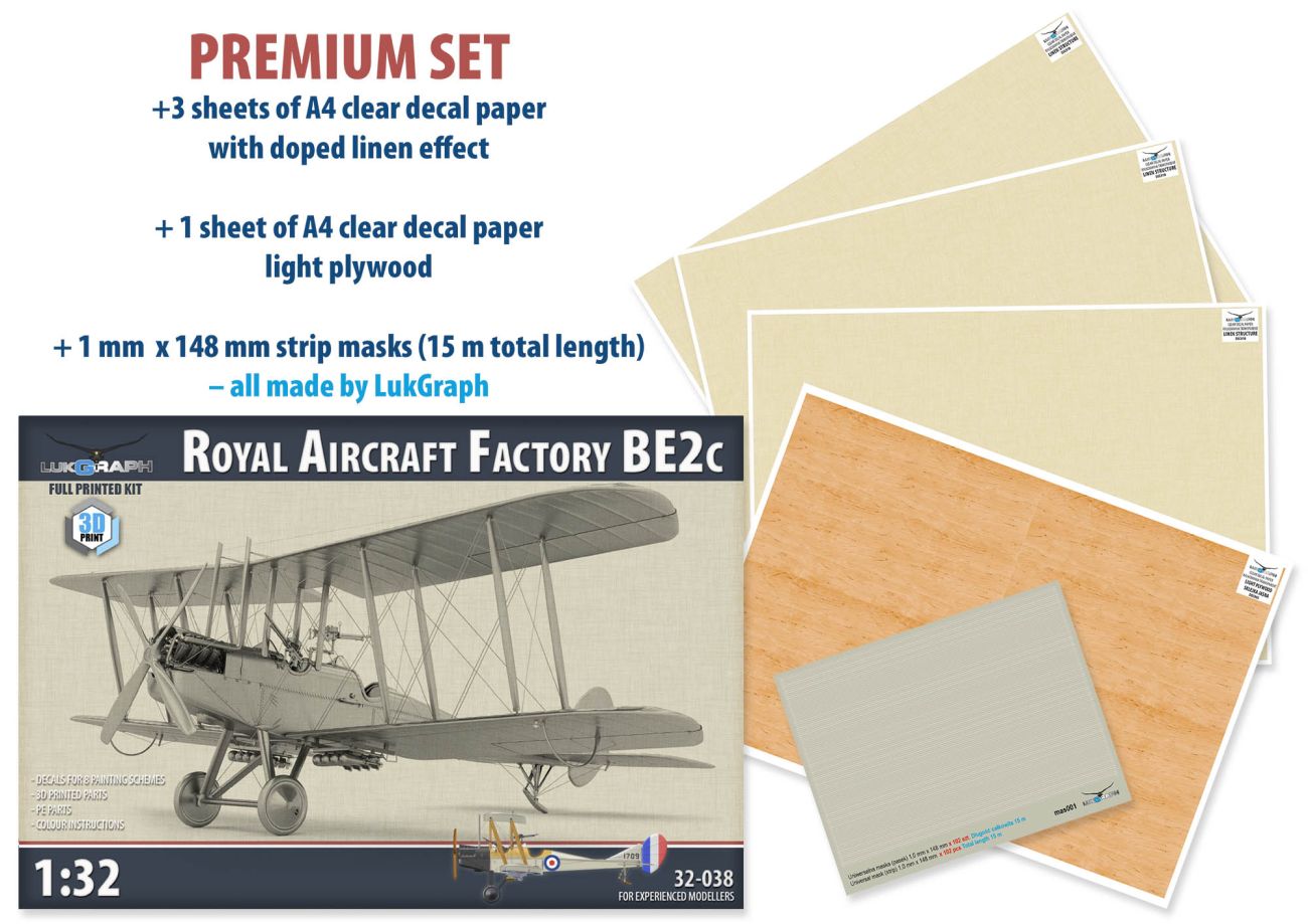 1:32 RAF BE2c PREMIUM