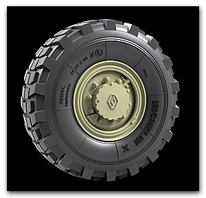 1:35 VAB 6x6 Transport de Troupes Road wheels (Michelin X)