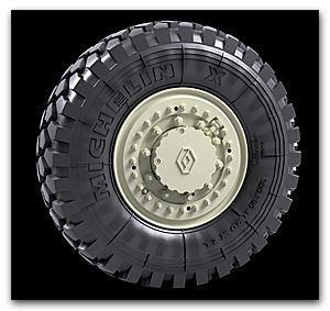 1:35 IFV VBCI 8x9 Road wheels (Michelin XML)
