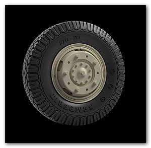 1:35 Sd.Kfz 234 Road wheels (Semperit commercial) for Mini Art kits