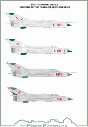 1:72 MiG-21 in Polish service exclusive edition COMBO SET