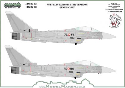1:32 Austrian Eurofighter Typhoon generic set