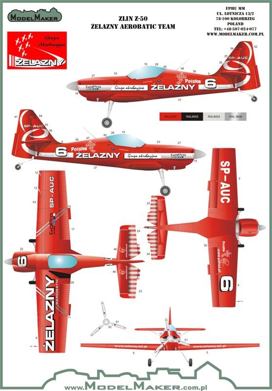 1:48 Zlin Z-50 Żelazny Aerobatic Team