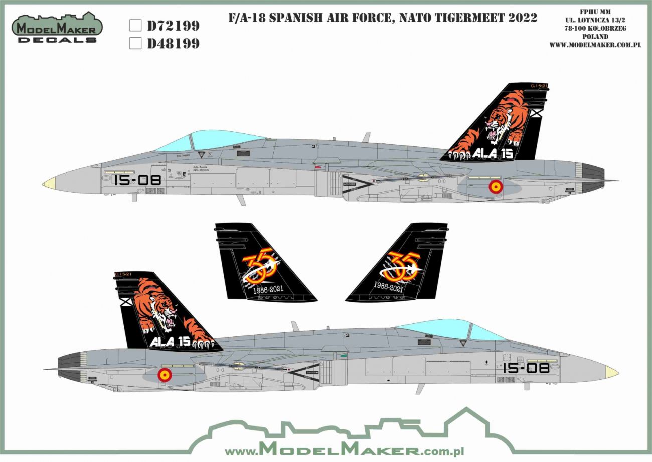 1:48 Spanish F/A-18 NATO Tiger Meet 2022