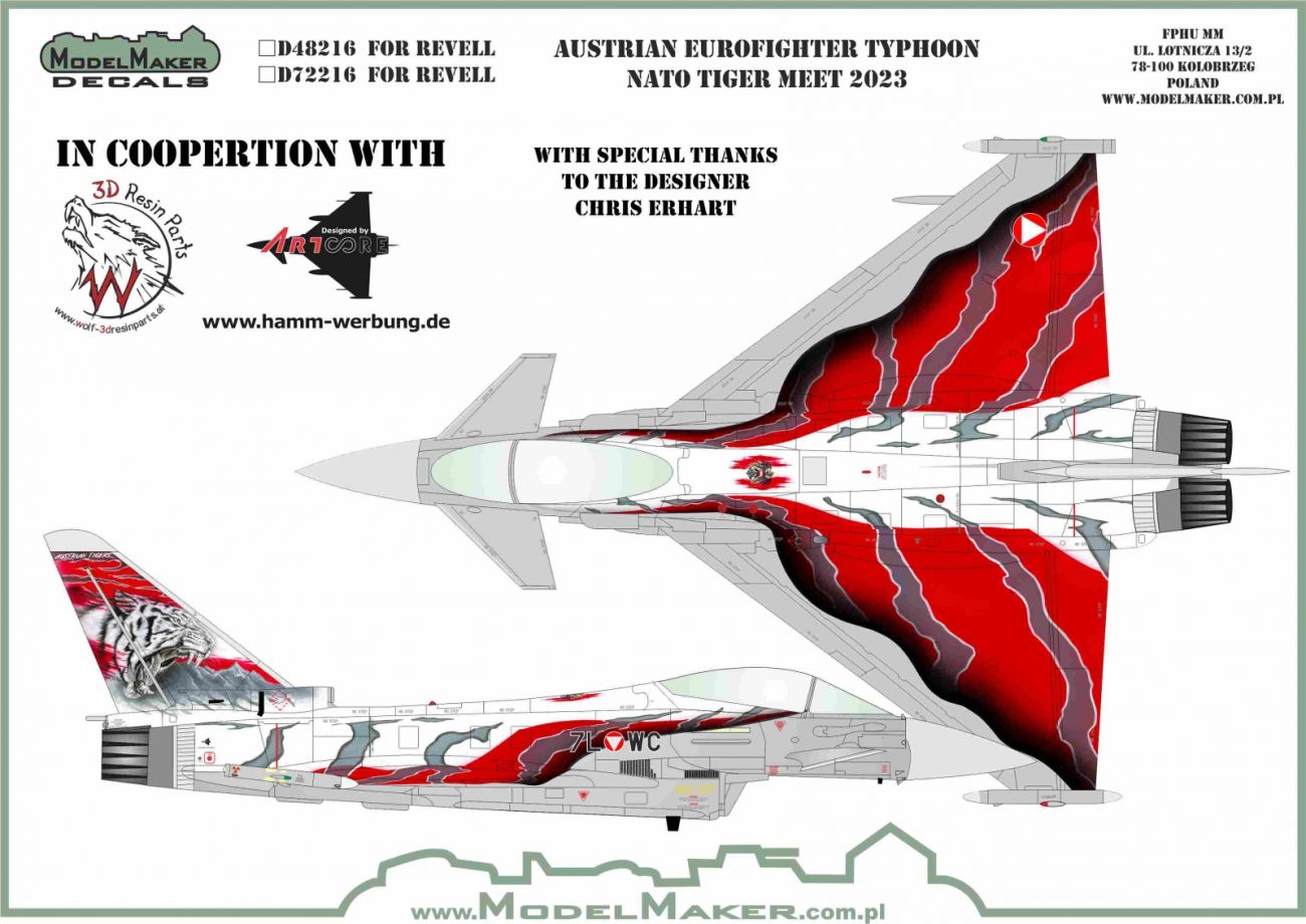 1:48 Austrian Eurofighter Typhoon NATO Tiger Meet 2023
