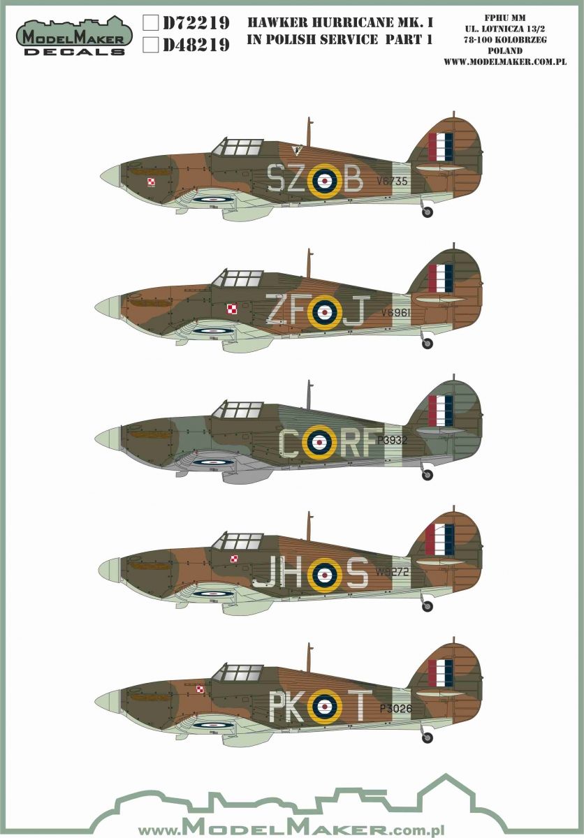 1:48 Hawker Hurricane Mk.I in Polish service part 1