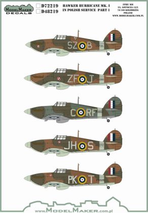 1:48 Hawker Hurricane Mk.I in Polish service part 1