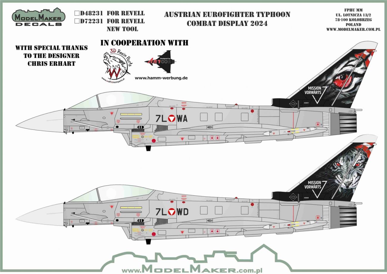 1:48 Austrian Eurofighter Typhoon Combat Display 2024