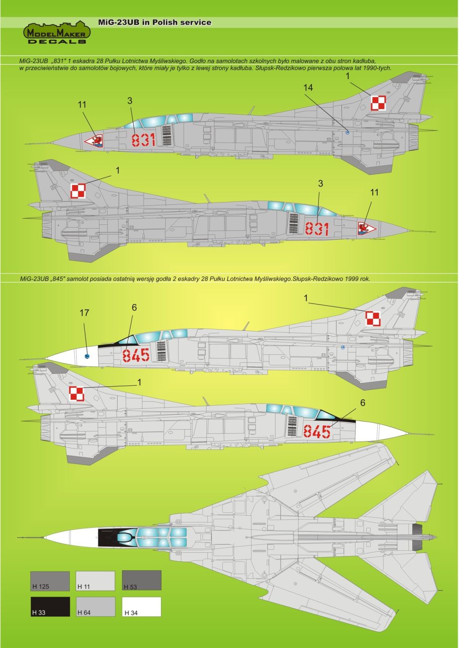 1:72 Mig-23UB in Polish Service N