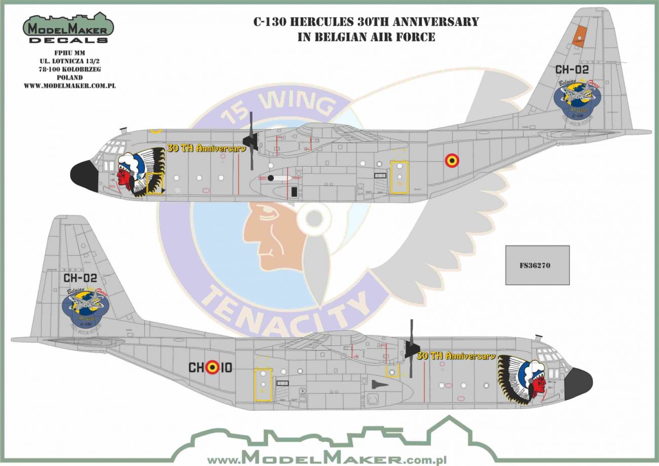 1:72 C-130 Hercules 30TH Anniversary in Belgian Air Force