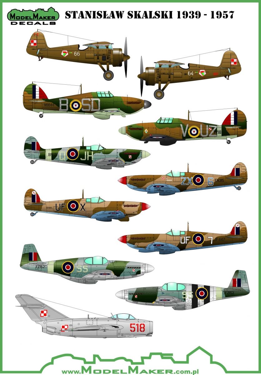 1:72 Stanislaw Skalski planes