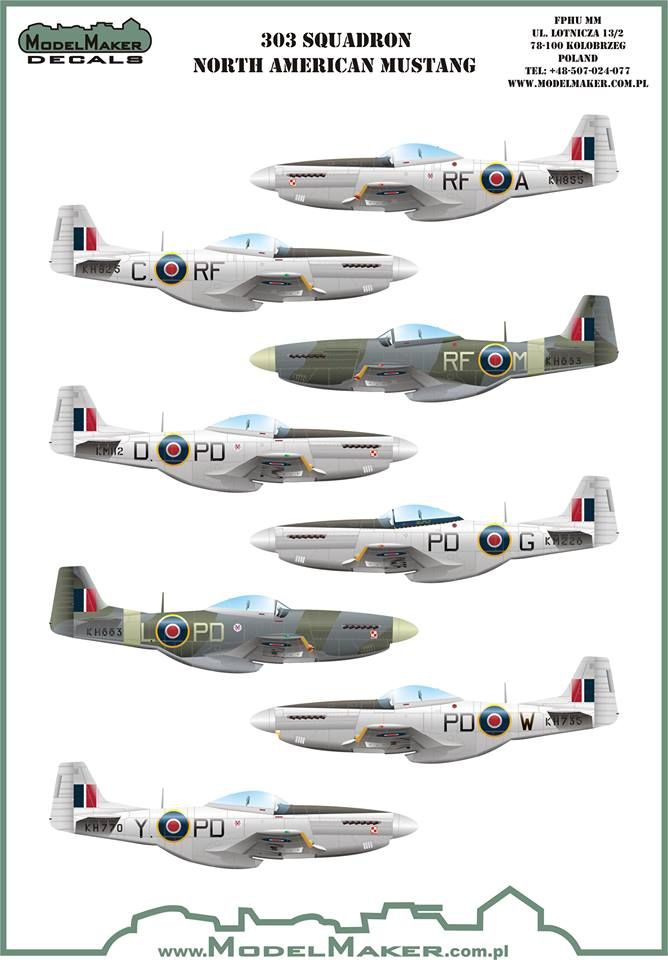 1:72 303 Squadron North Ameriacan Mustangs