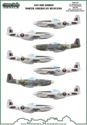 1:72 303 Squadron North Ameriacan Mustangs