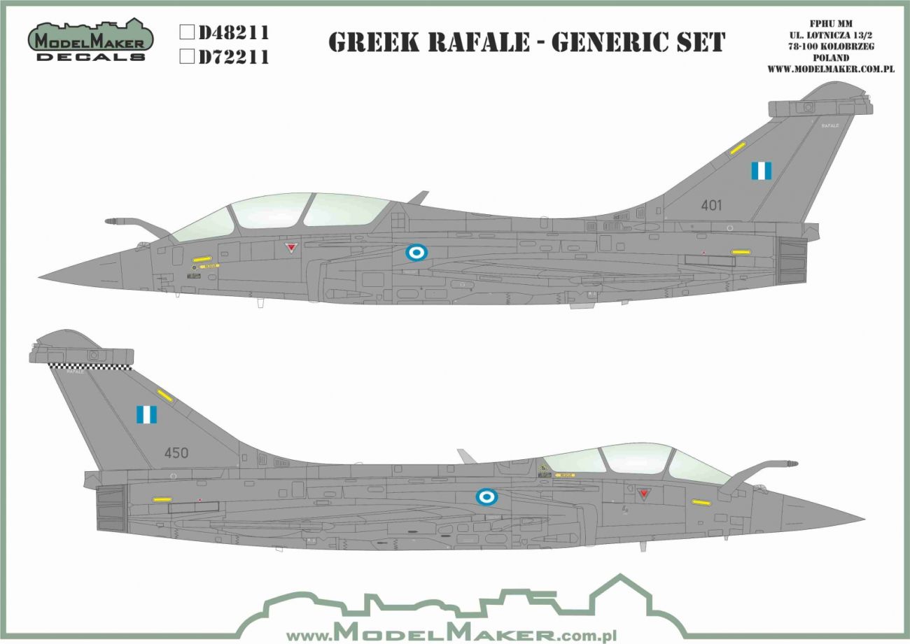 1:72 Greek Rafale - generic set