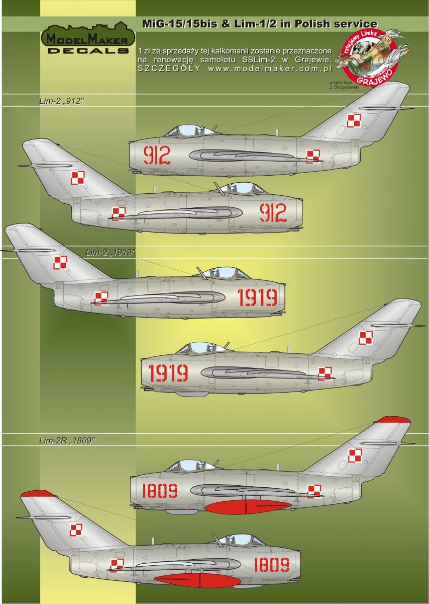 1:32 MiG-15/Lim1/2 in Polish service - masks