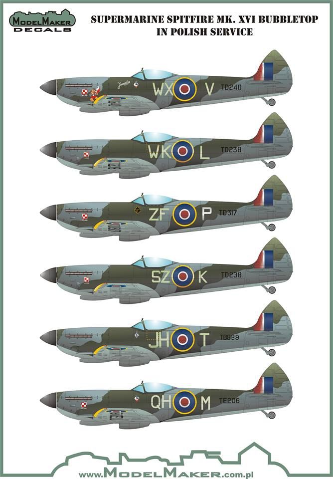1:32 Supermarine Spitfire Mk XVI Bubbletop in Polish service