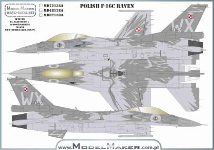 1:32 Polish F-16C - Raven - refresched set