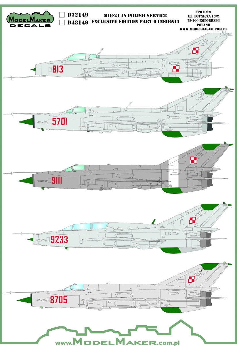 1:32 MiG-21 in Polish service exclusive edition part 0 Insignia