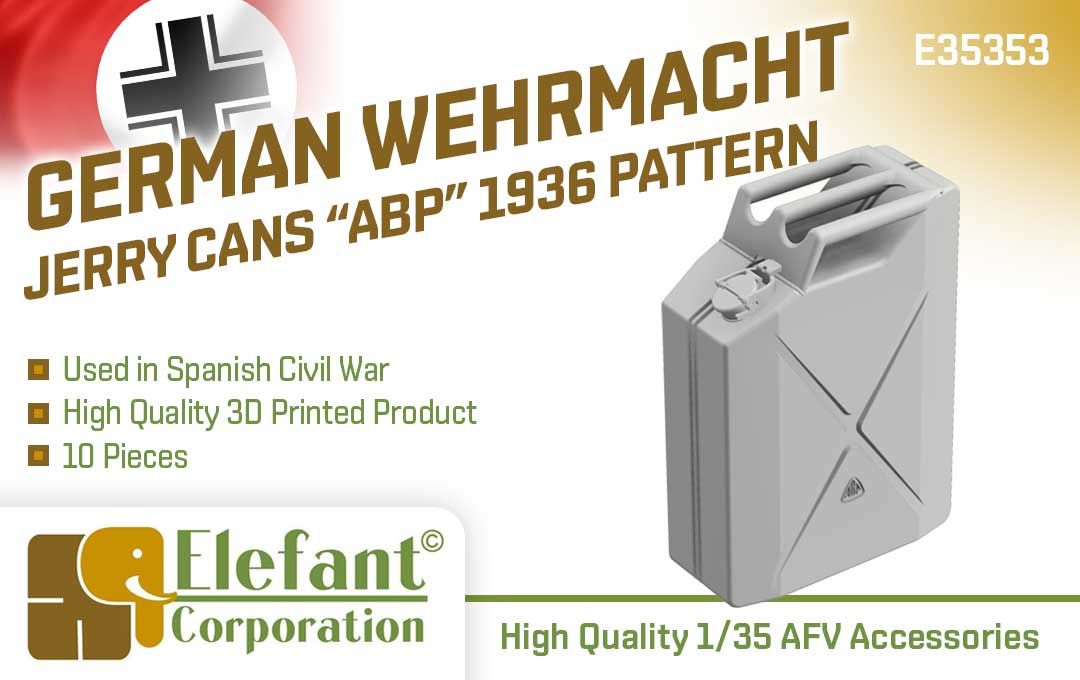 1:35 German Wermacht Jerry Cans ABV 1936 Pattern