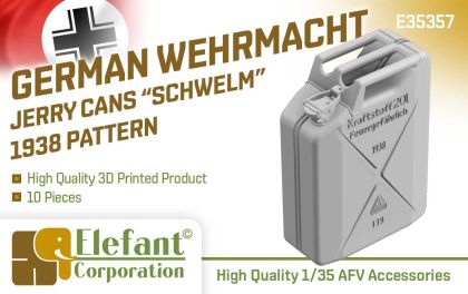 1:35 German Wermacht Jerry Cans SCHWELM 1938 Pattern