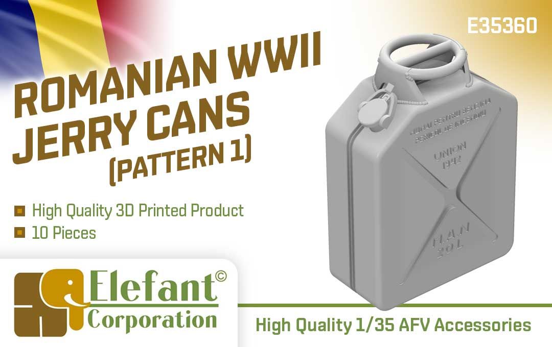 1:35 Romanian WWII Jerry Cans (Pattern 1)