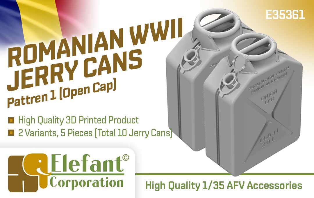 1:35 Romanian WWII Jerry Cans (Pattern 1) open