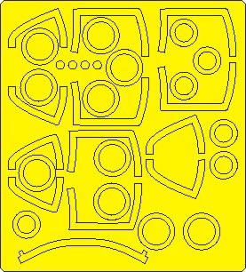 1:48 F-5E Tiger III ADVANCED kabuki masks