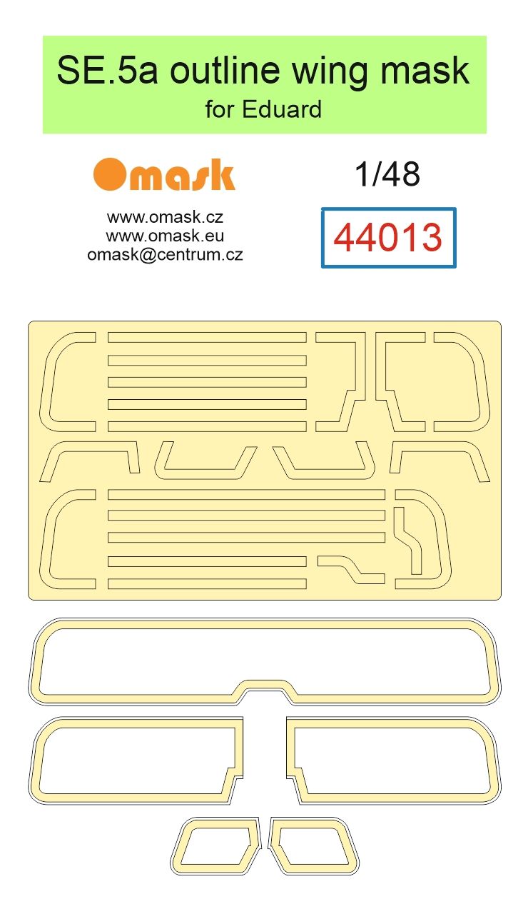 1:48 SE.5a otline wing masks (for Eduard)