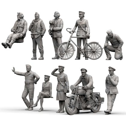 1:48 British Pilots&Ground Personnel WWII (10 pcs)