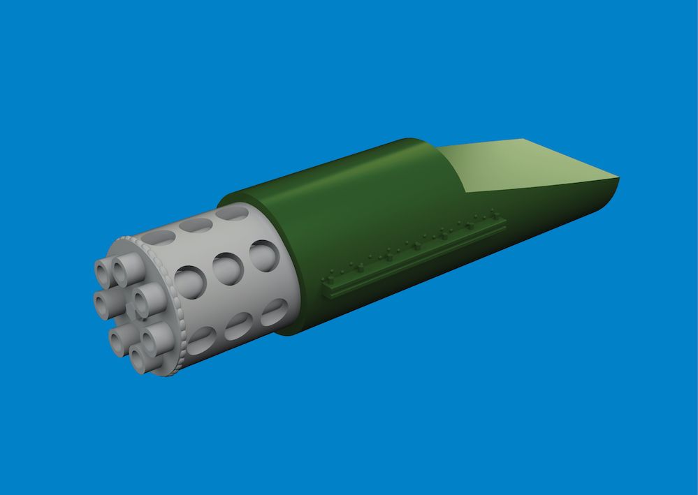 1:72 A-10C Thunderbolt II rotary gun flash suppressor PRINT