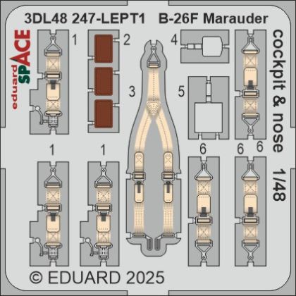 1:48 B-26F Marauder cockpit & nose SPACE 