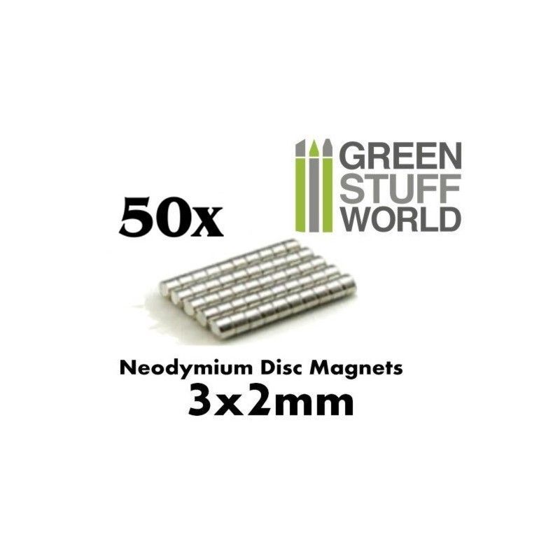 Neodymium Magnets 3x2mm - 50 units